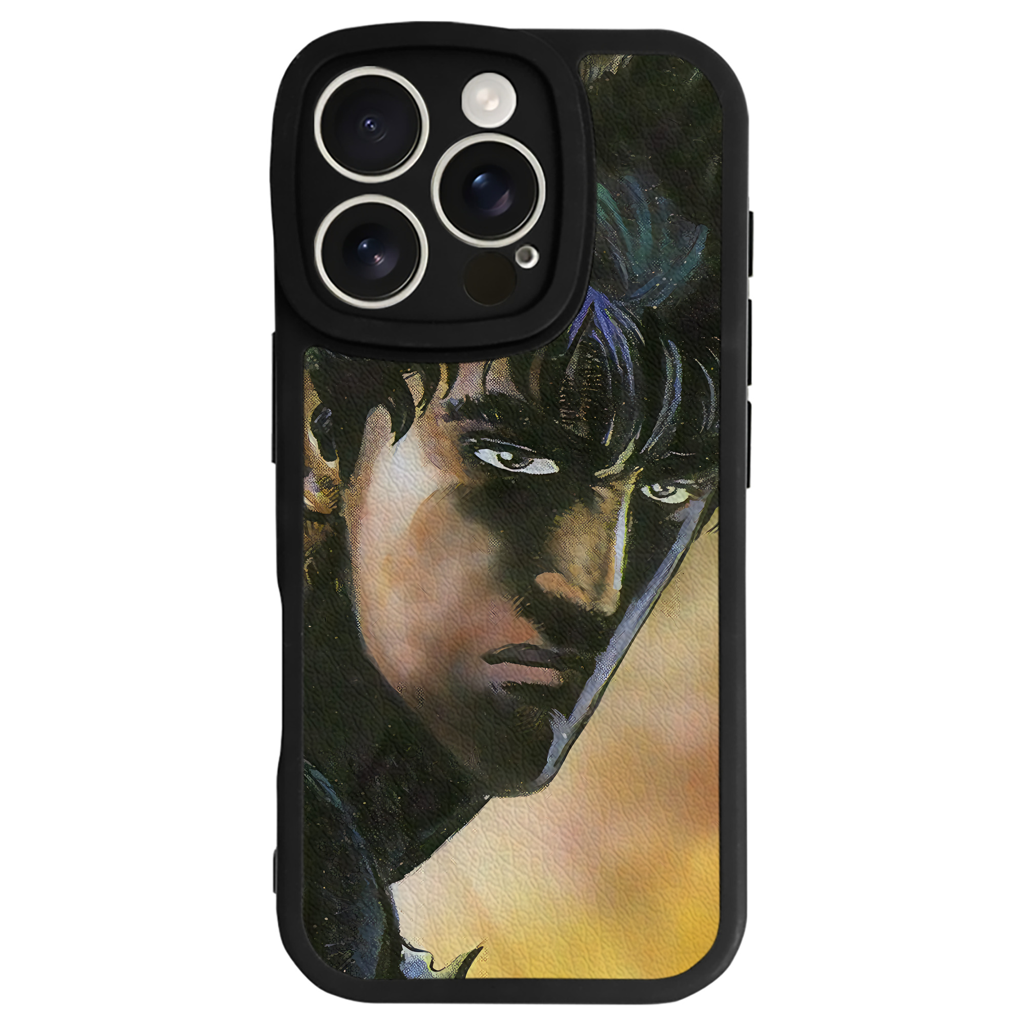 （画像用） 北斗の拳 Fist of the North Star 【iPhone 16シリーズ対応】シリコンスマホケース（レザー調） 材質：シリコン